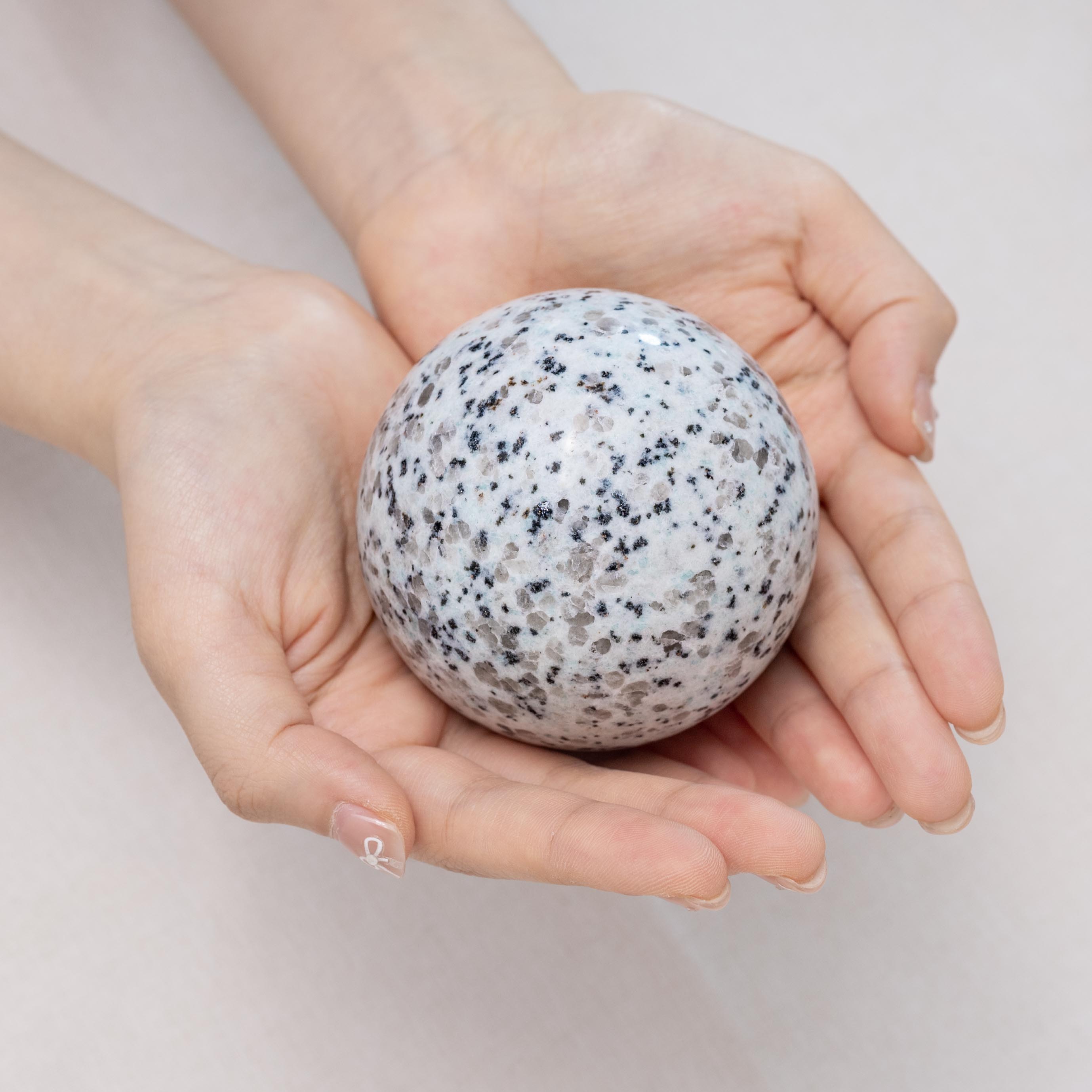 Healing Kiwi Jasper Sphere, perfect for stress relief and emotional stability.