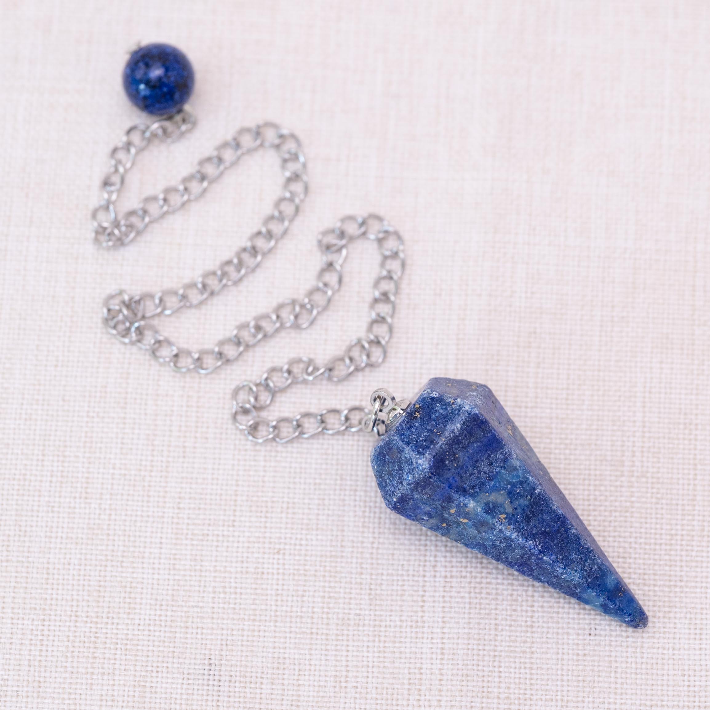 Lapis Lazuli Cone Pendulum for spiritual insight and communication.