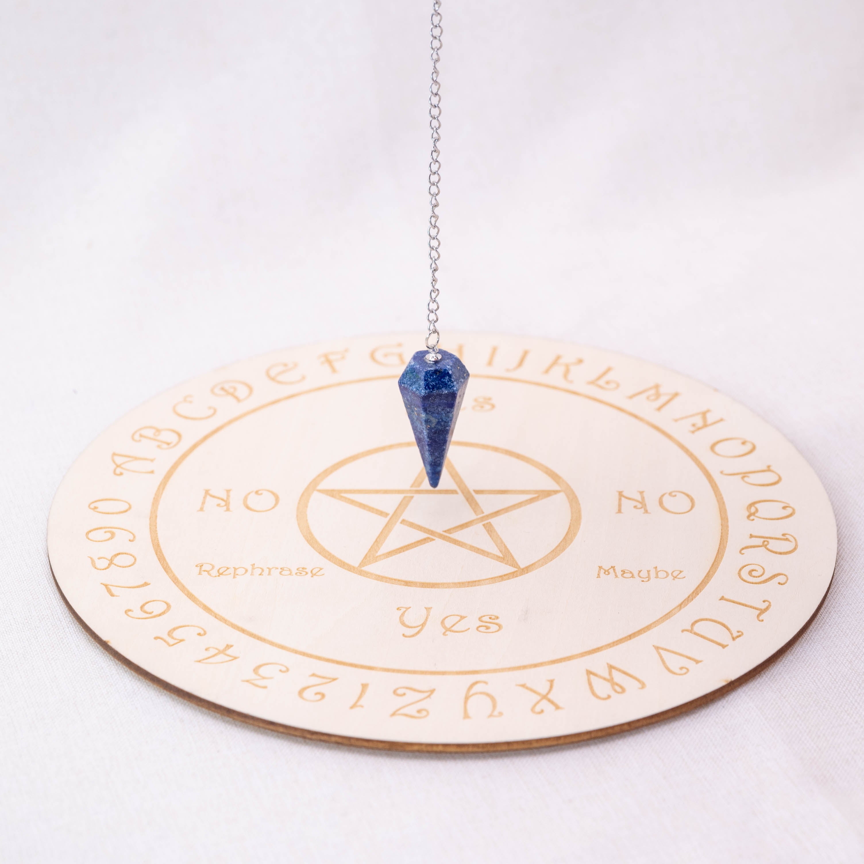 High-quality Lapis Lazuli Cone Pendulum with third eye chakra energy