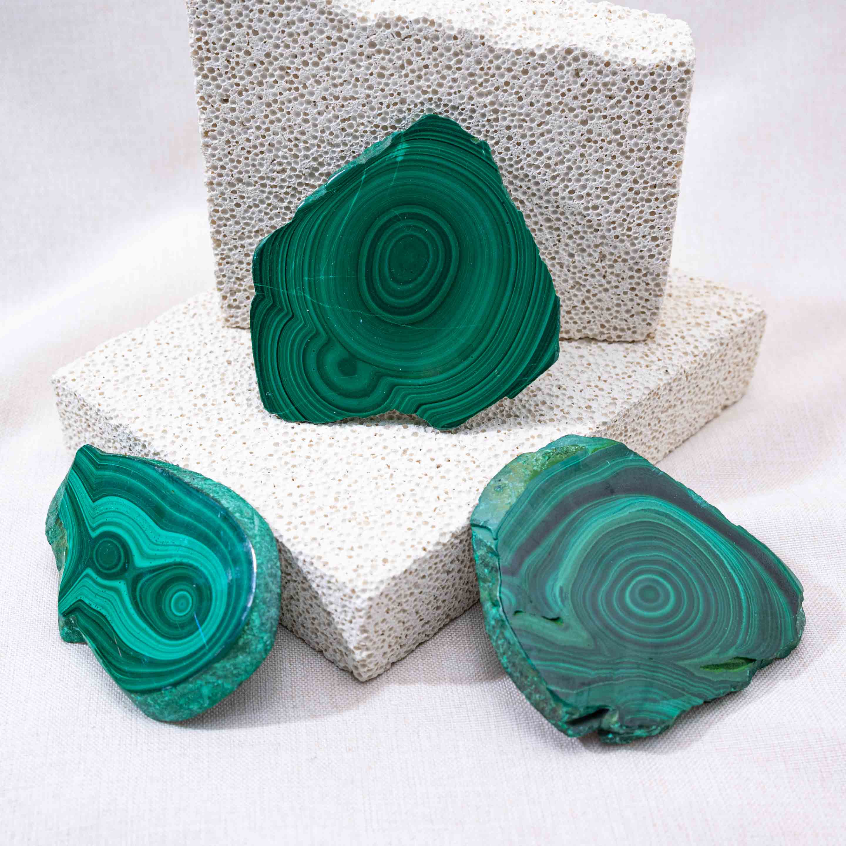 This Malachite Slab is perfect for meditation and energy work, promoting inner peace