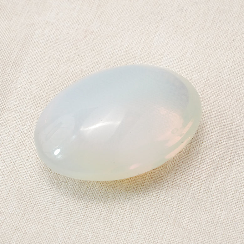 Opalite Palm Stone for emotional healing and balance