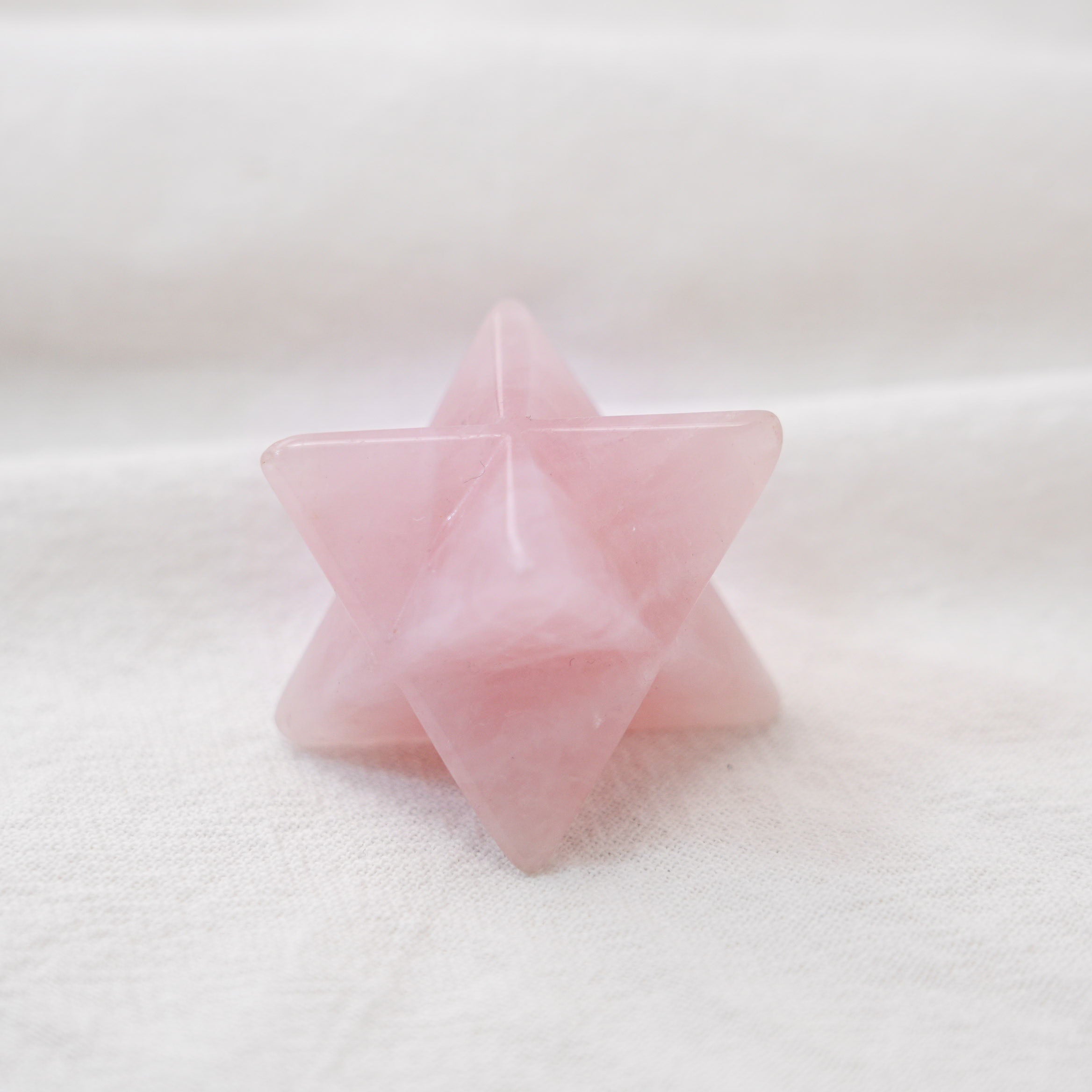 Rose Quartz Merkaba for love energy and emotional healing