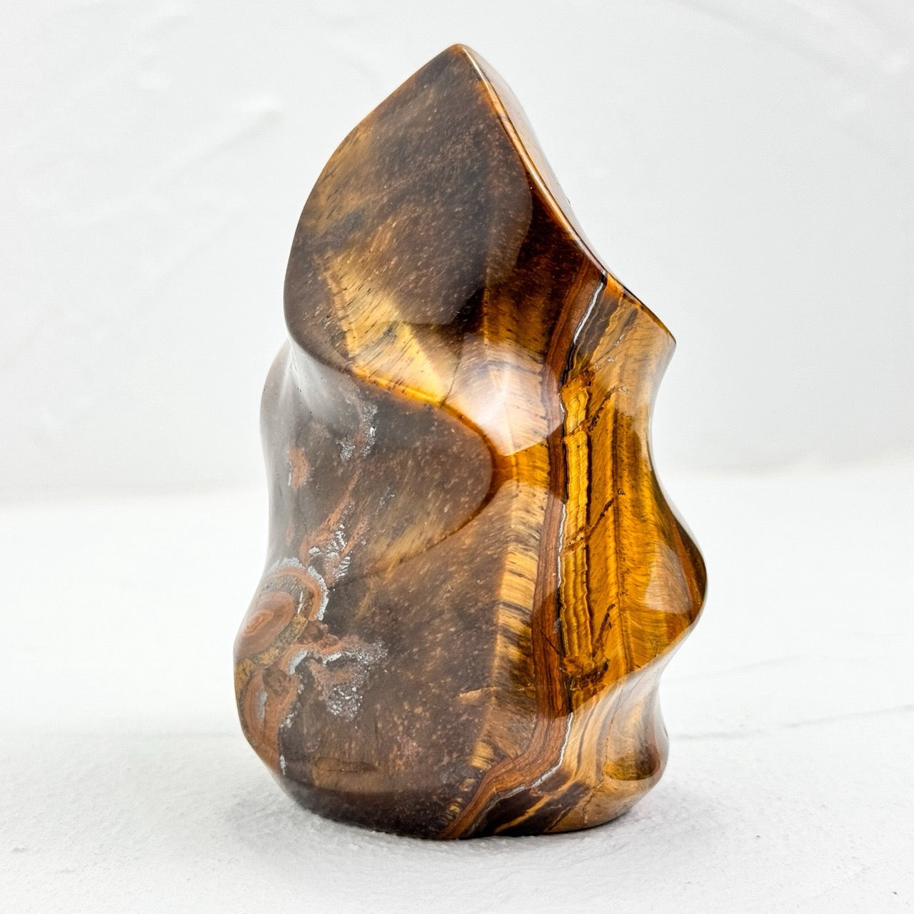 Tiger Eye Stone Flame for energy healing practices