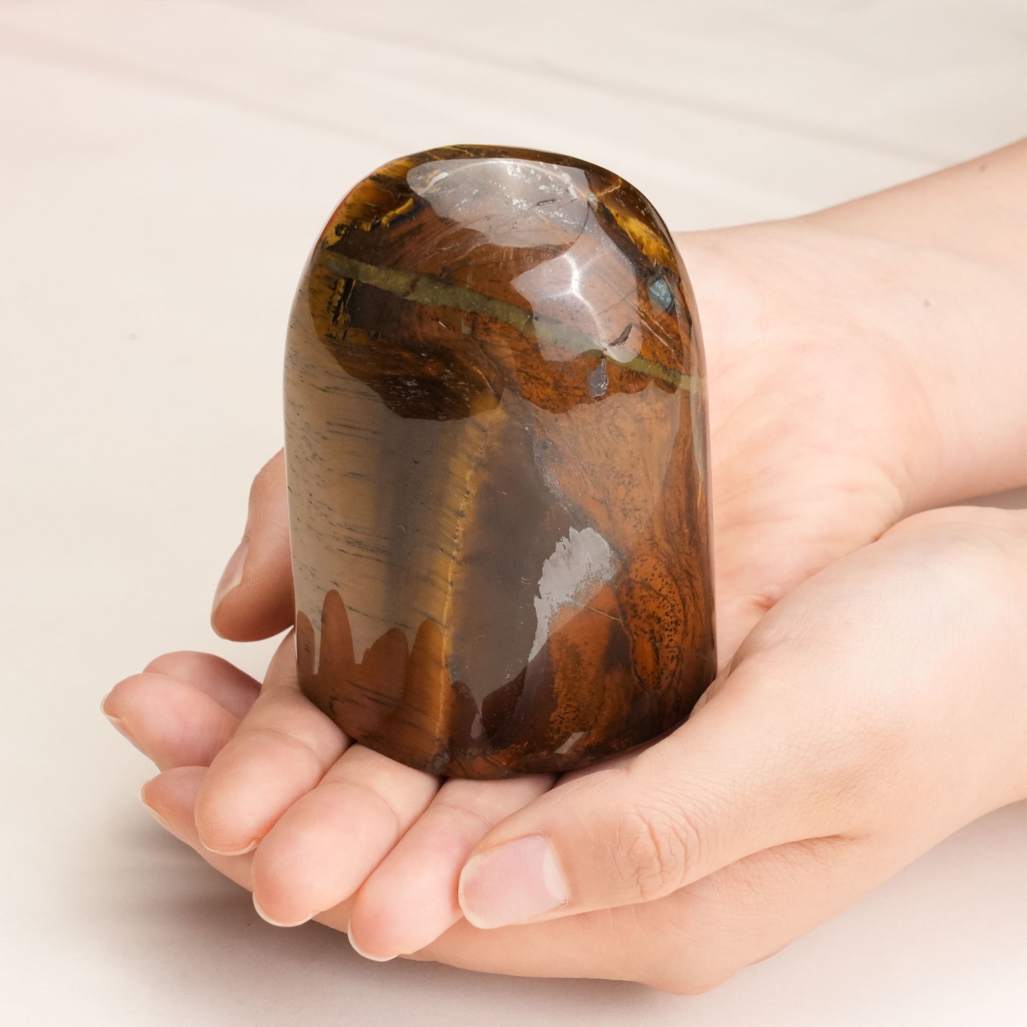 Unique Tiger Eye Crystal Freeform for grounding energy