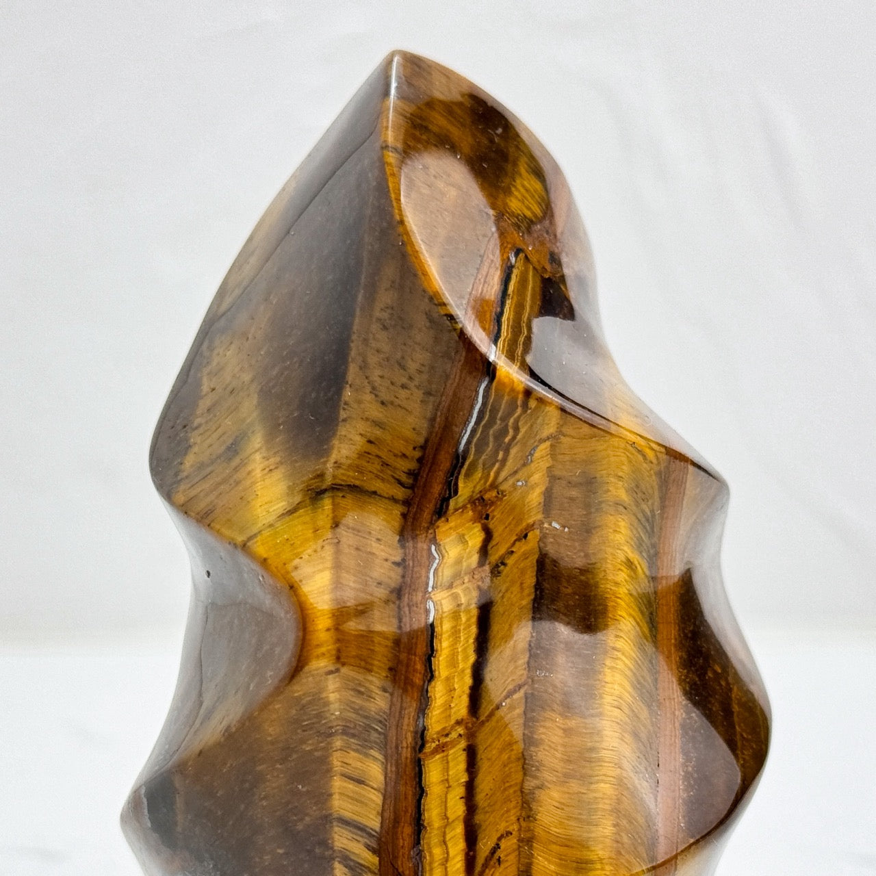 Tiger Eye Stone Flame Healing Stone for positive energy