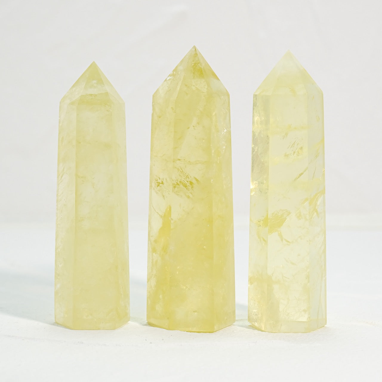Yellow Citrine Crystal Point with Single Tip for Healing and attracting Wealth