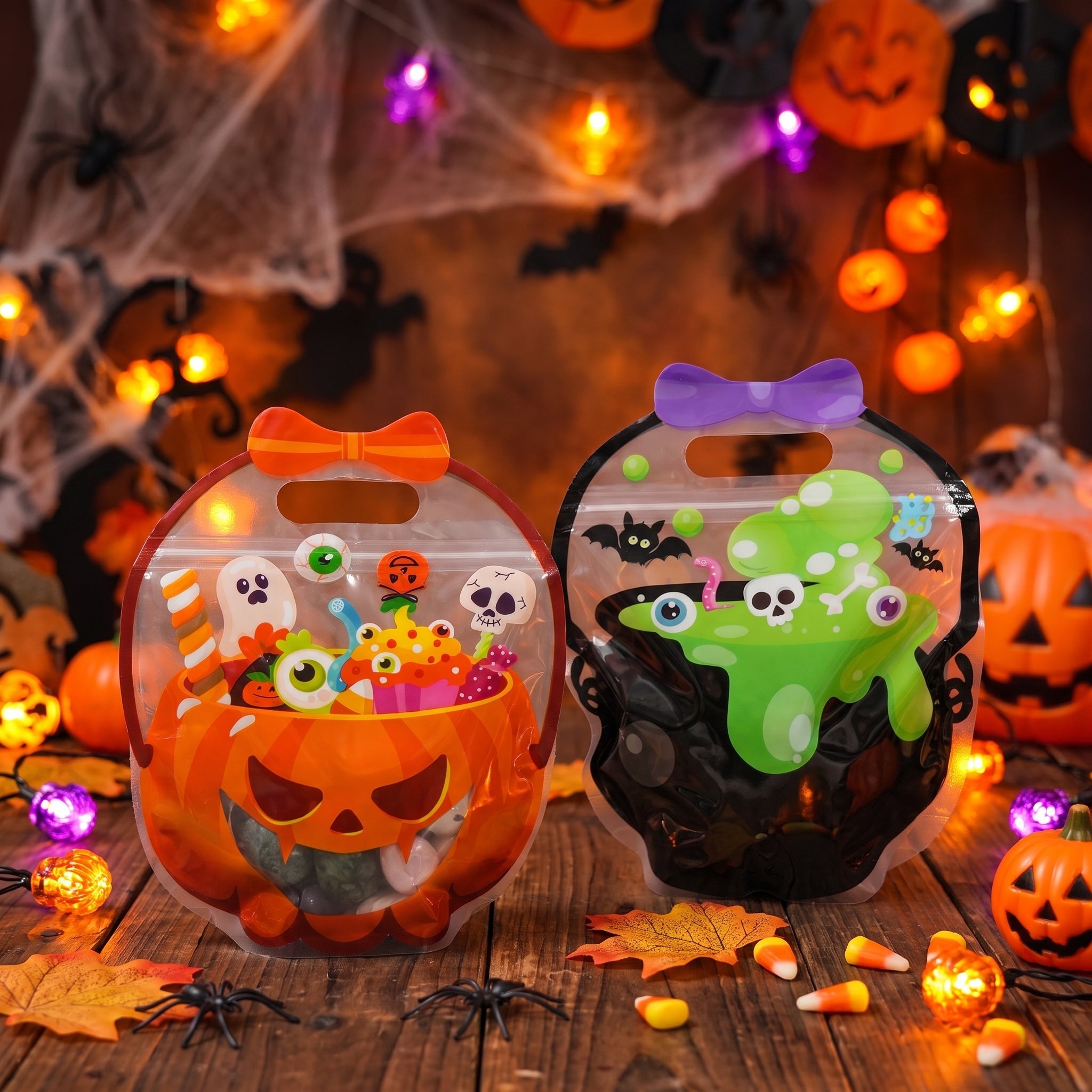 Halloween Crystal Treat Bag ‑ Spooky‑Fun Surprise Crystal Gift Bag for Halloween Celebrations