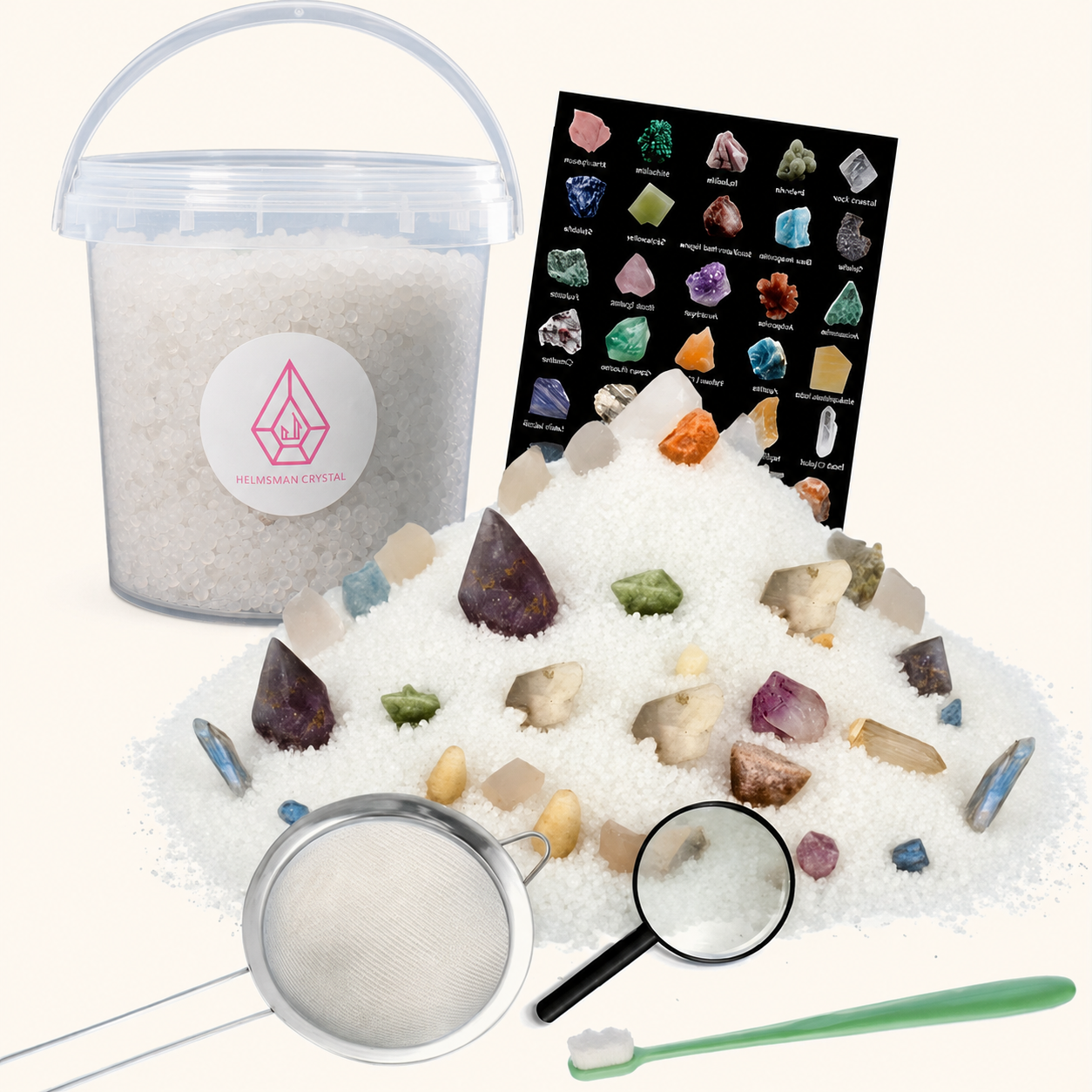 Discover Hidden Gemstones At Home With Our Crystal Dig Treasure Bucket Kit