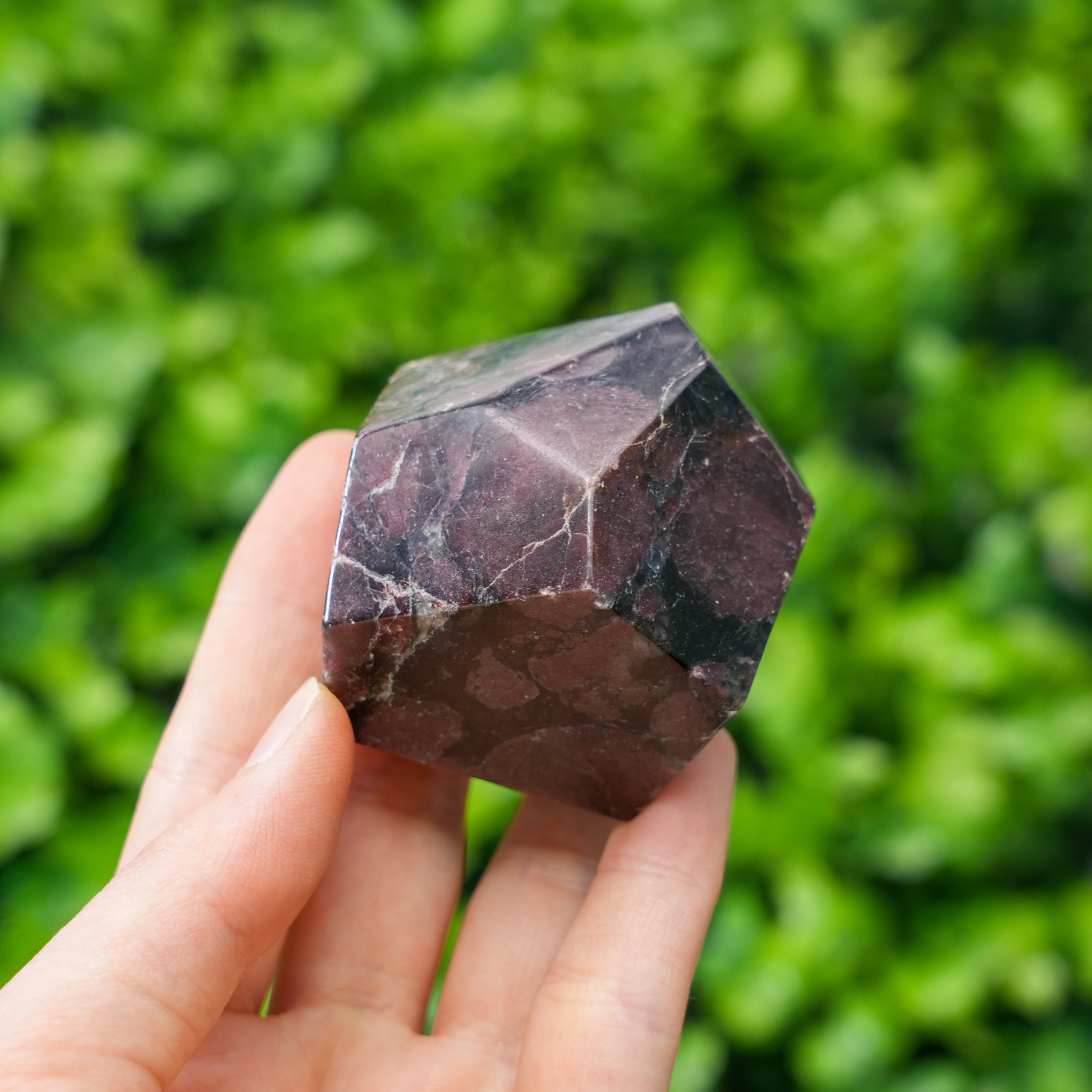 Natural Garnet Freeform Sculpture Polished Deep Red Crystal for Passion & Grounded Strength