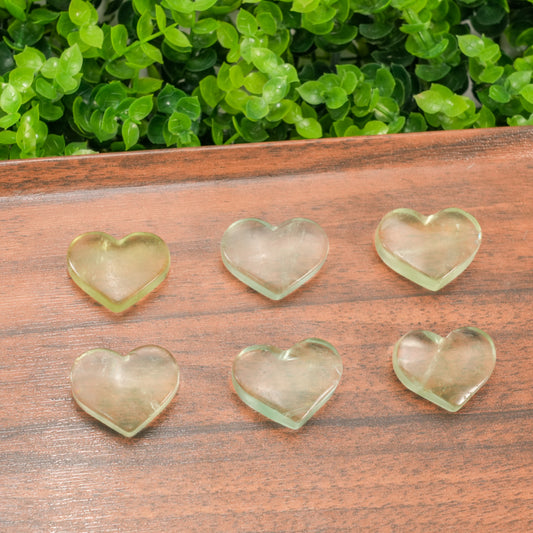 Green Fluorite Heart: Natural Healing Crystal for Calm & Heart Chakra Balance
