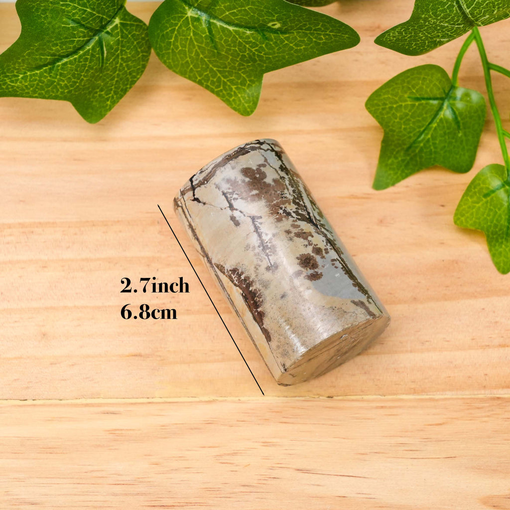 Natural Picture Jasper Obelisk - Hand-Carved Gemstone Column Statue, Healing Crystal Tower for Reiki, Meditation, and Home Decor, Unique Scenery Stone Pillar for Office & Altar