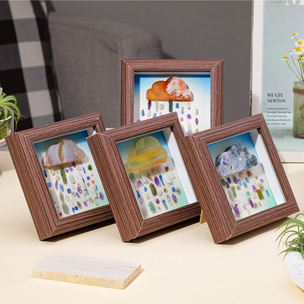 Gravel Agate Cloud Photo Frame Ornament