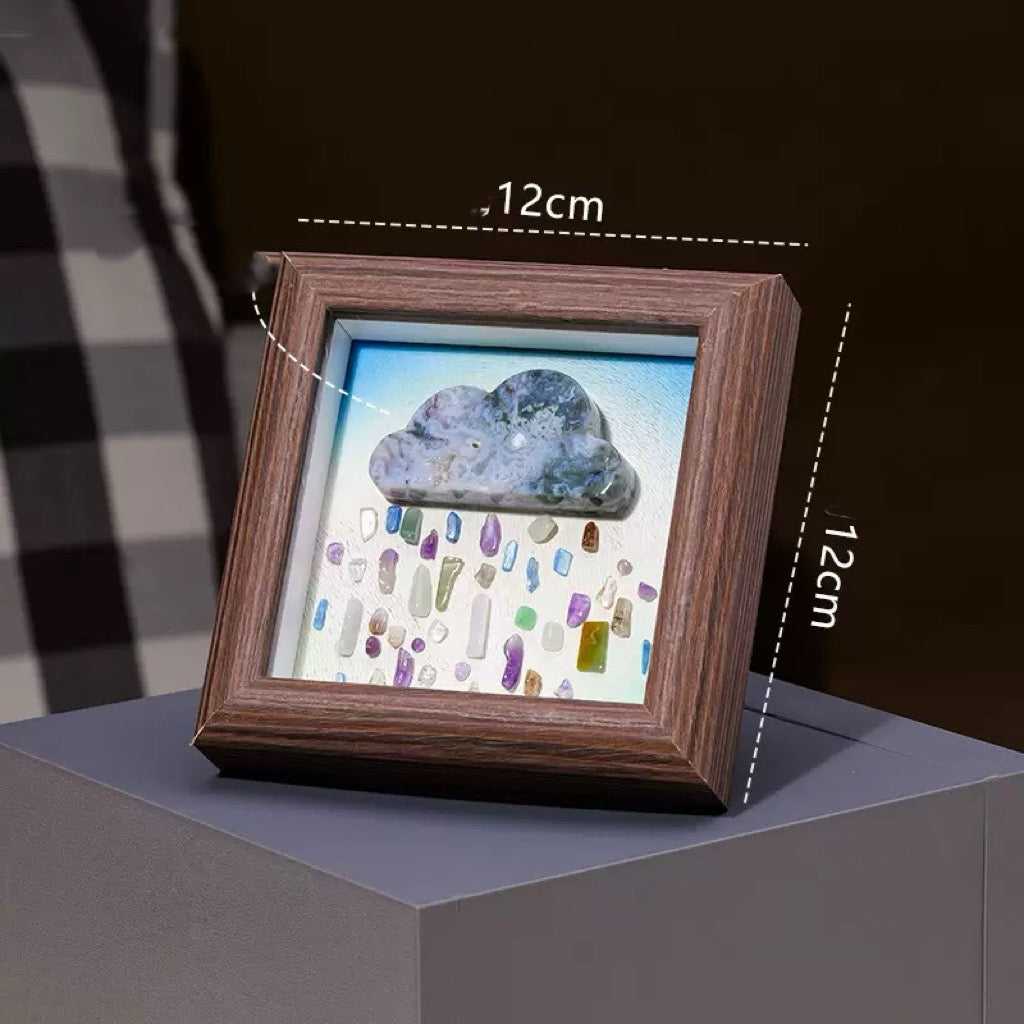 Gravel Agate Cloud Photo Frame Ornament