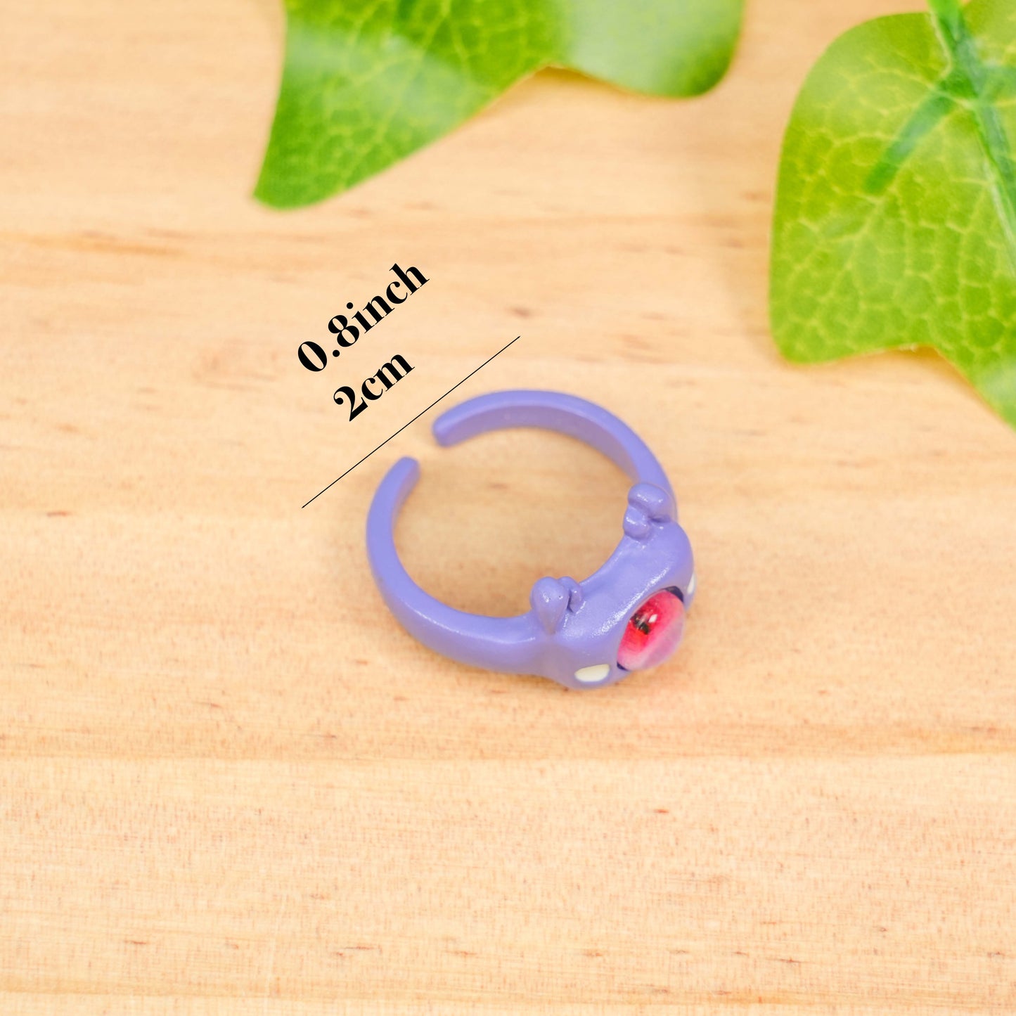 5-Piece Y2K Monster Eye Ring Set - Quirky Kawaii Chunky Jewelry for Women & Teens