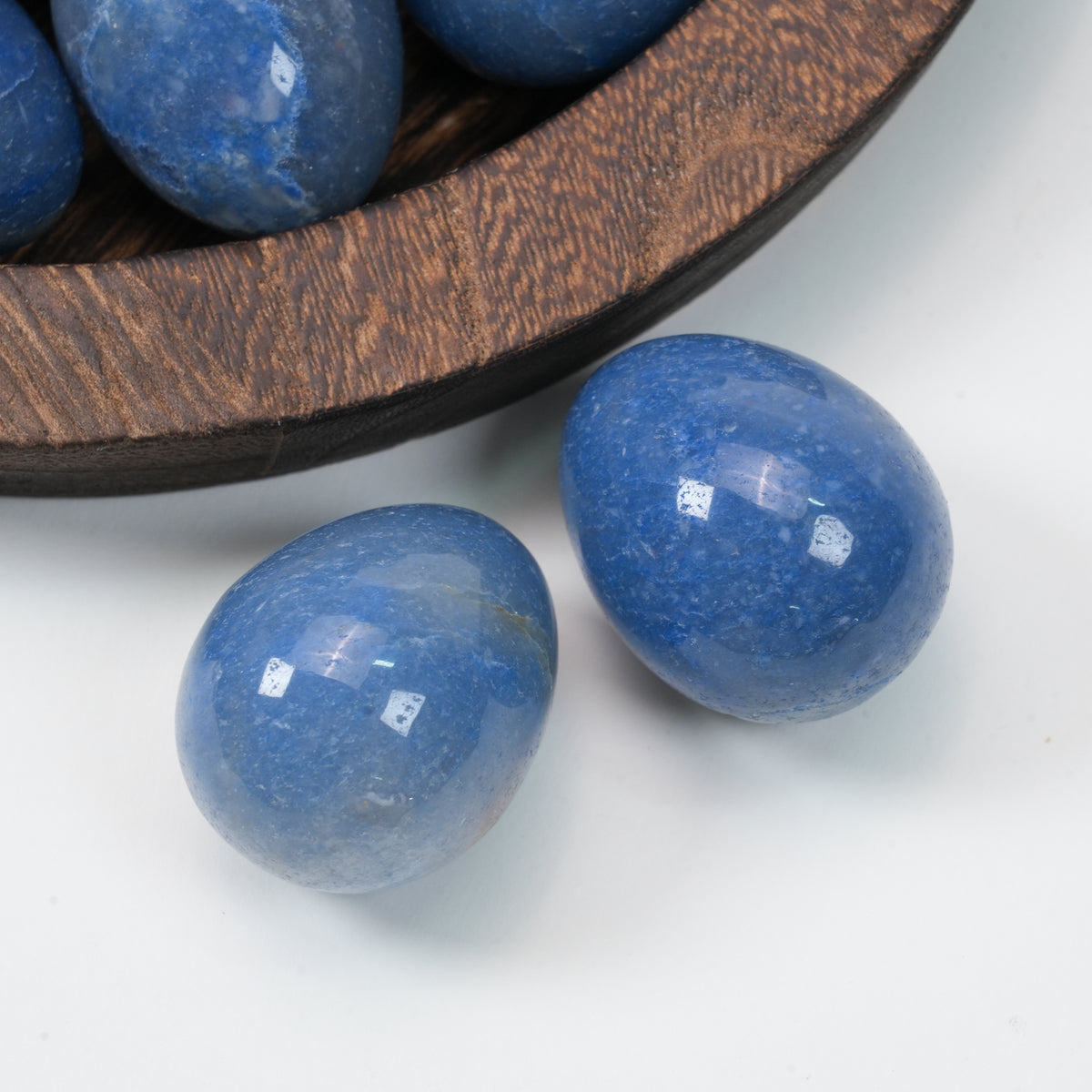 Blue Aventurine Egg Crystal | Polished Healing Crystal Egg 1.5 Inch / 3.8cm, Decorative Crystal Specimen for Collection & Home Display