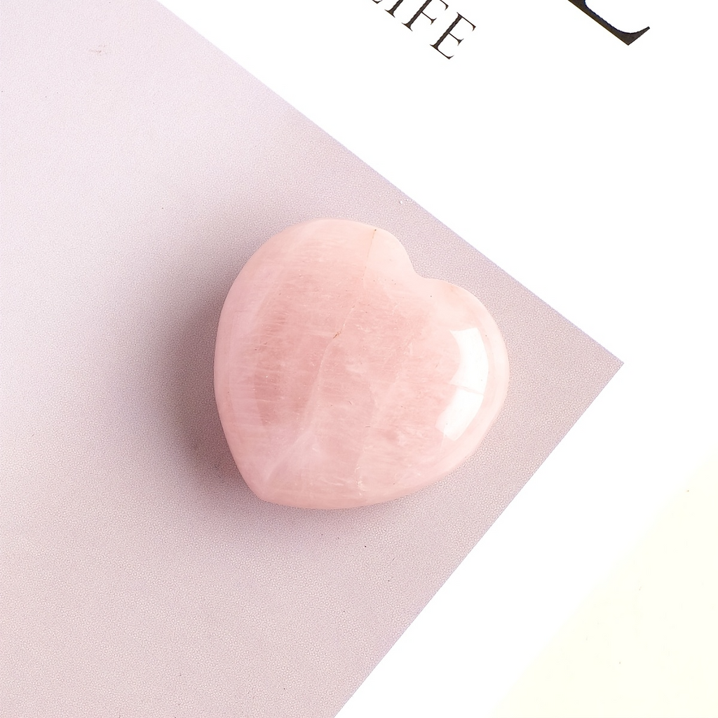 Natural Healing Crystal Gift Box Kit, Rose Quartz Heart Palm Stone, Amethyst Cluster, Clear Quartz Geode Agate, 7 Chakra Polished Tumbled Stones Set For Meditation, Home Desk Decor, Valentine’s Day Jewelry Making Gift