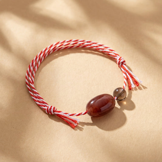 Strawberry Quartz Wristband Bracelet