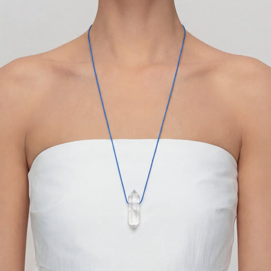 Clear Quartz Double Point Necklace