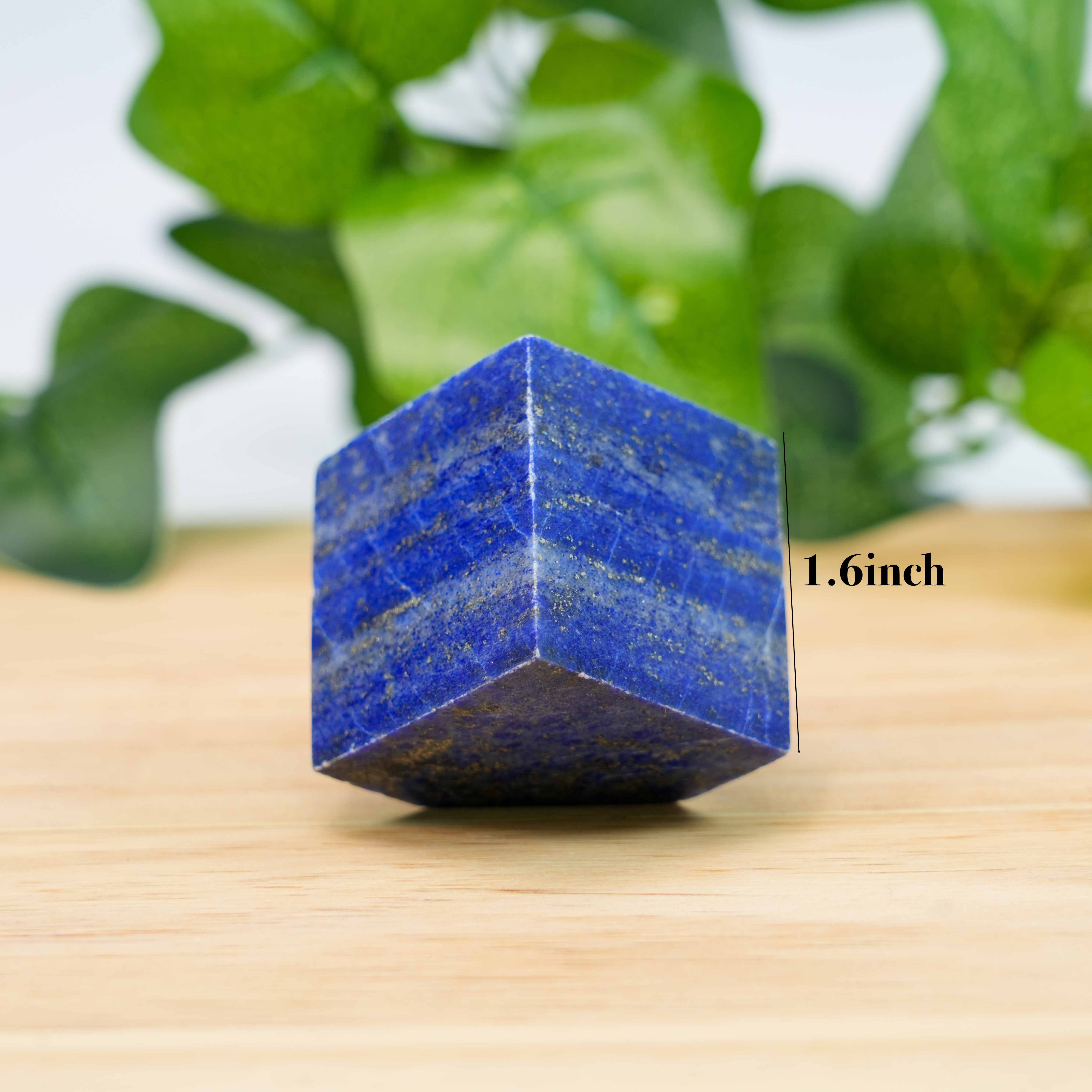 Lapis Lazuli  Cube Polished Square Stone for Chakra Balance & Collection