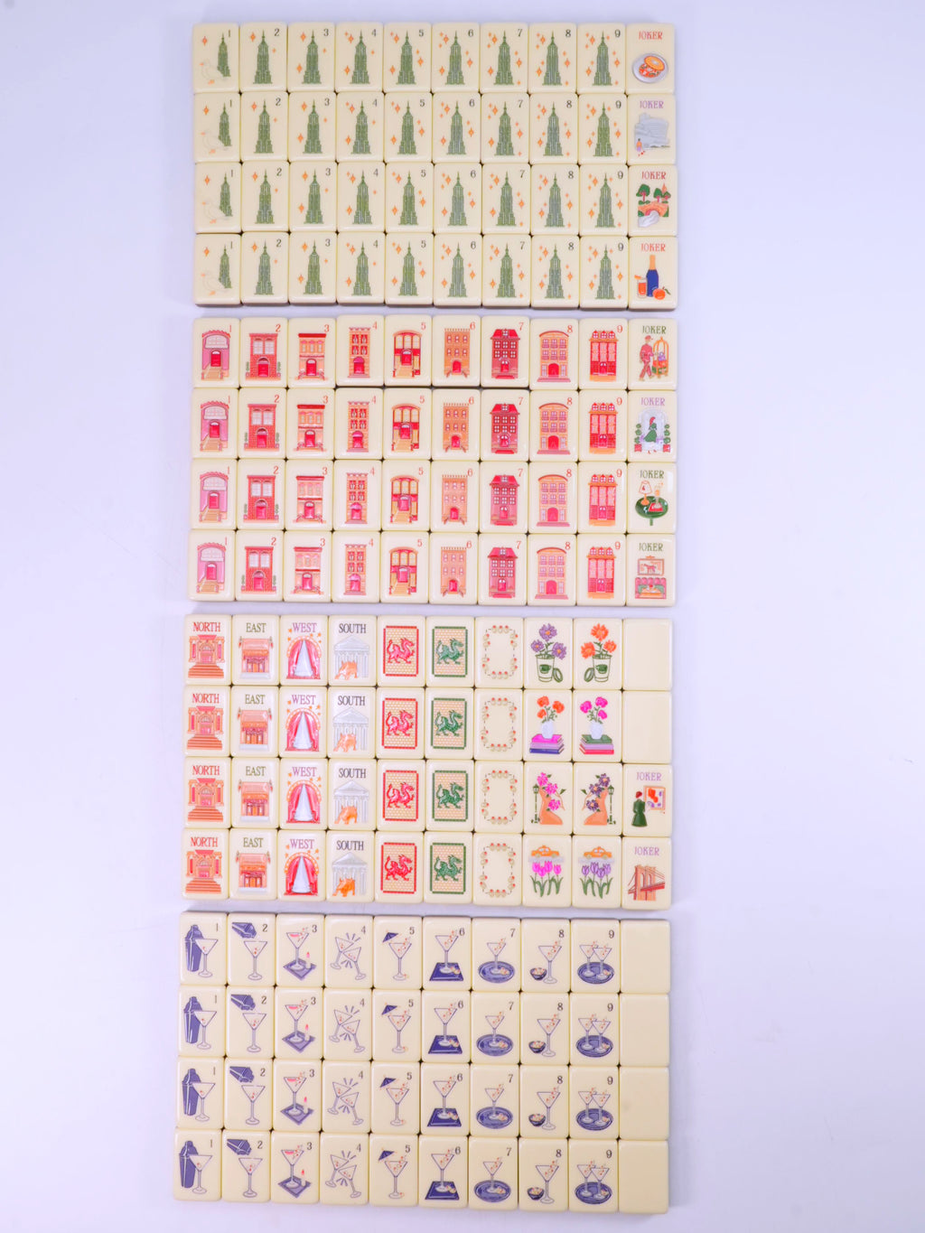 Paris Tower Mahjong Tile Set