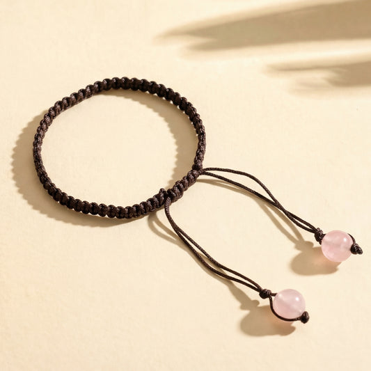 Rose Quartz Wristband Bracelet
