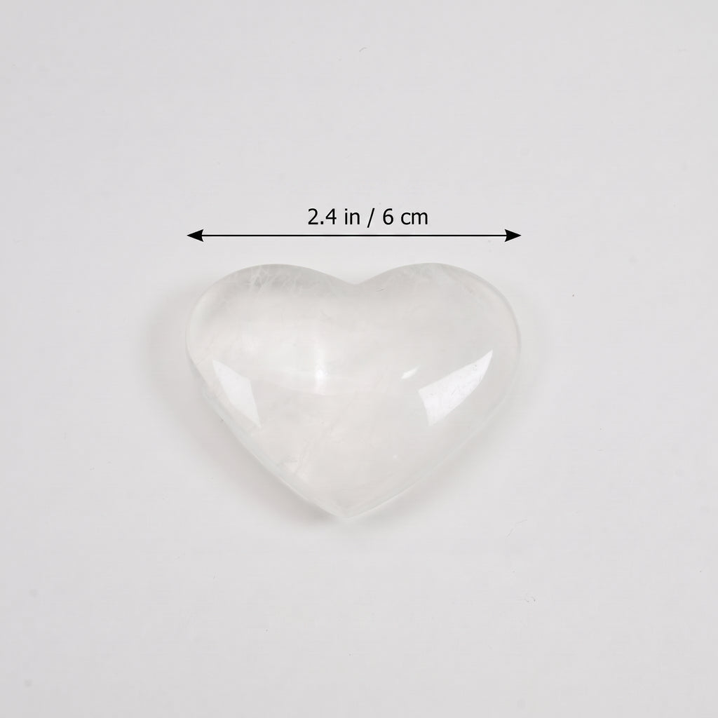Natural White Fluorite Crystal Heart Carving for Meditation Home Decor Crystal Gift