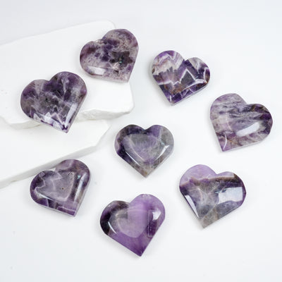 Dream Amethyst Heart Palm Stone