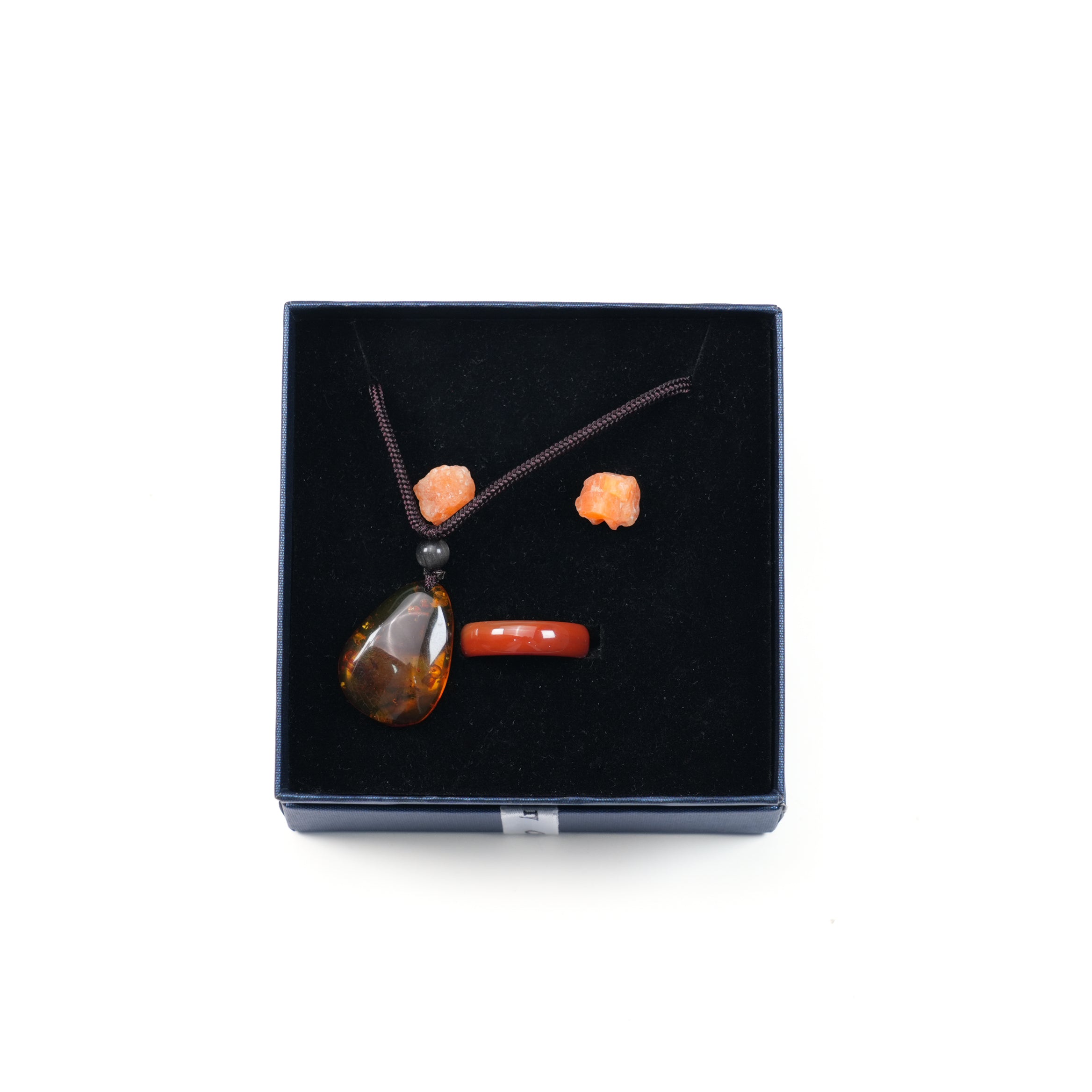 Crystal Jewelry Set - Necklace, Earrings & Ring 3-in-1