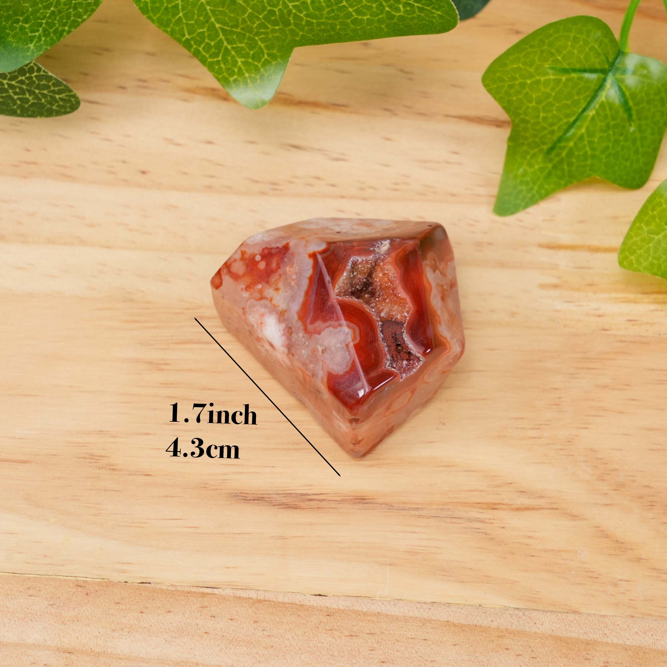Sardonyx Freeform – 100% Undyed Crystal for Healing & Home Decor