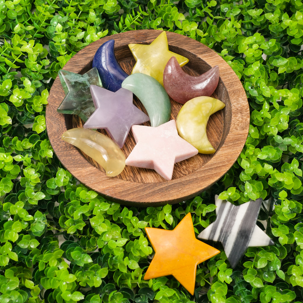 Mixed Crystal Star and Moon