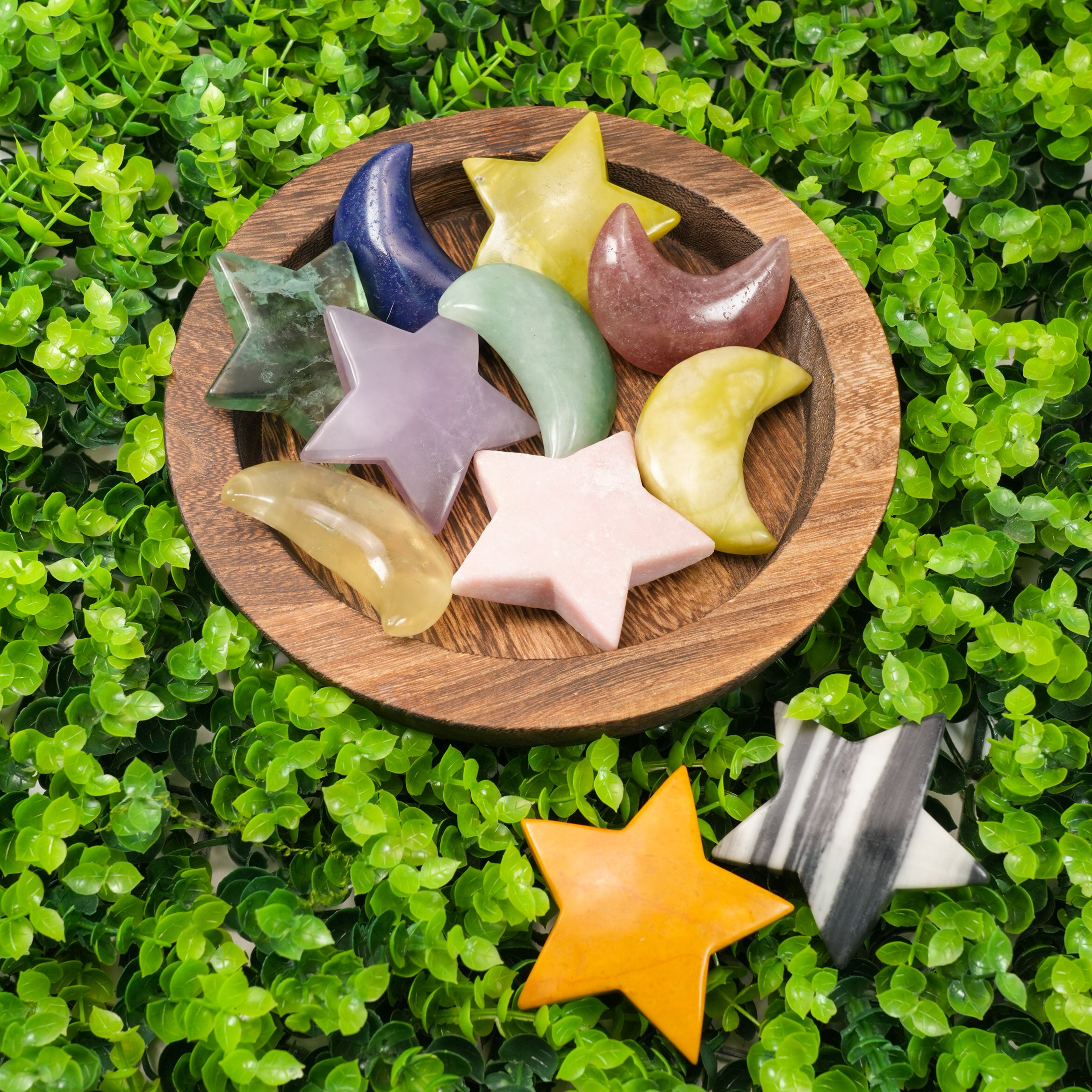 Mixed Crystal Star and Moon