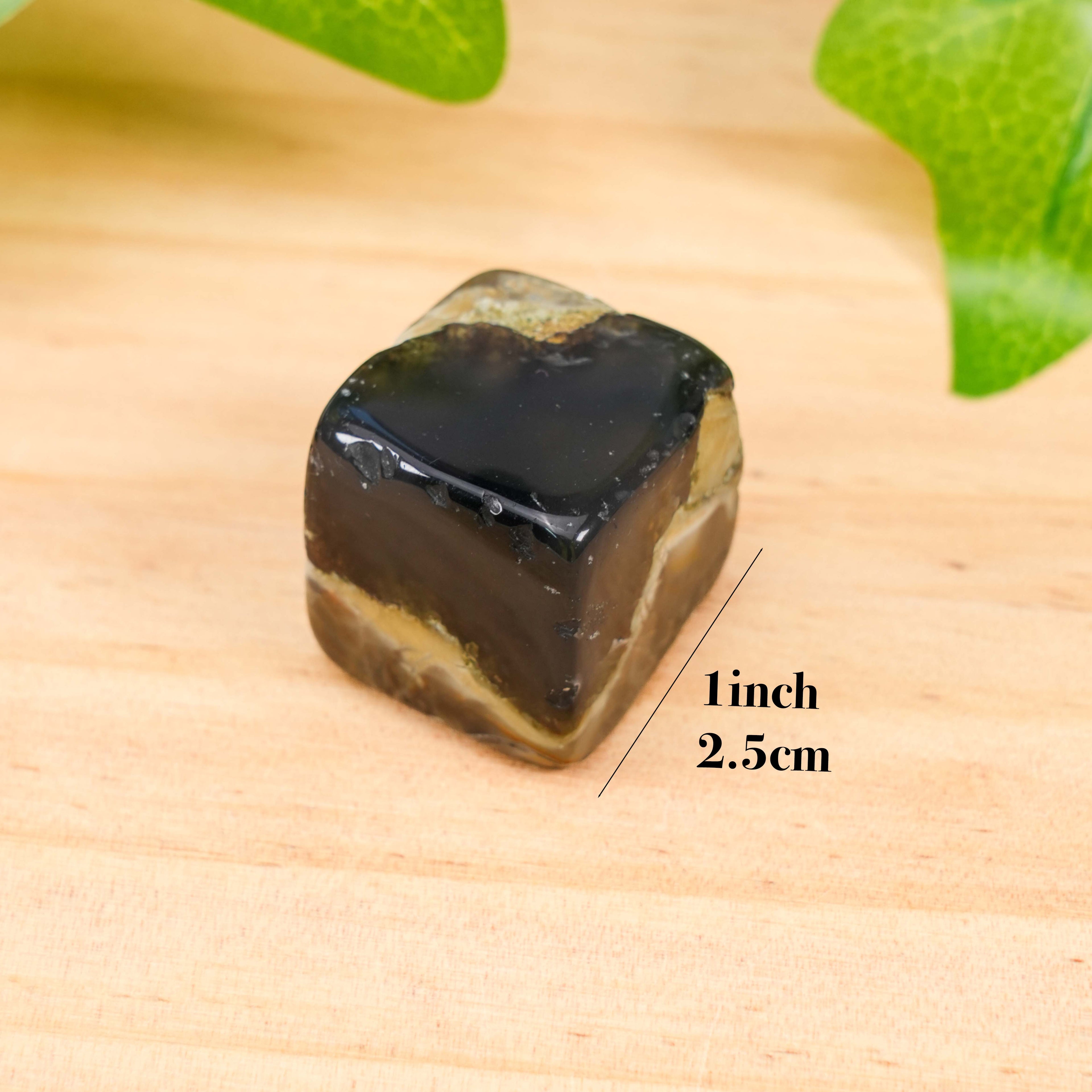 Volcano Agate Small Cube | Natural Crystal Cube for Grounding & Home Decor