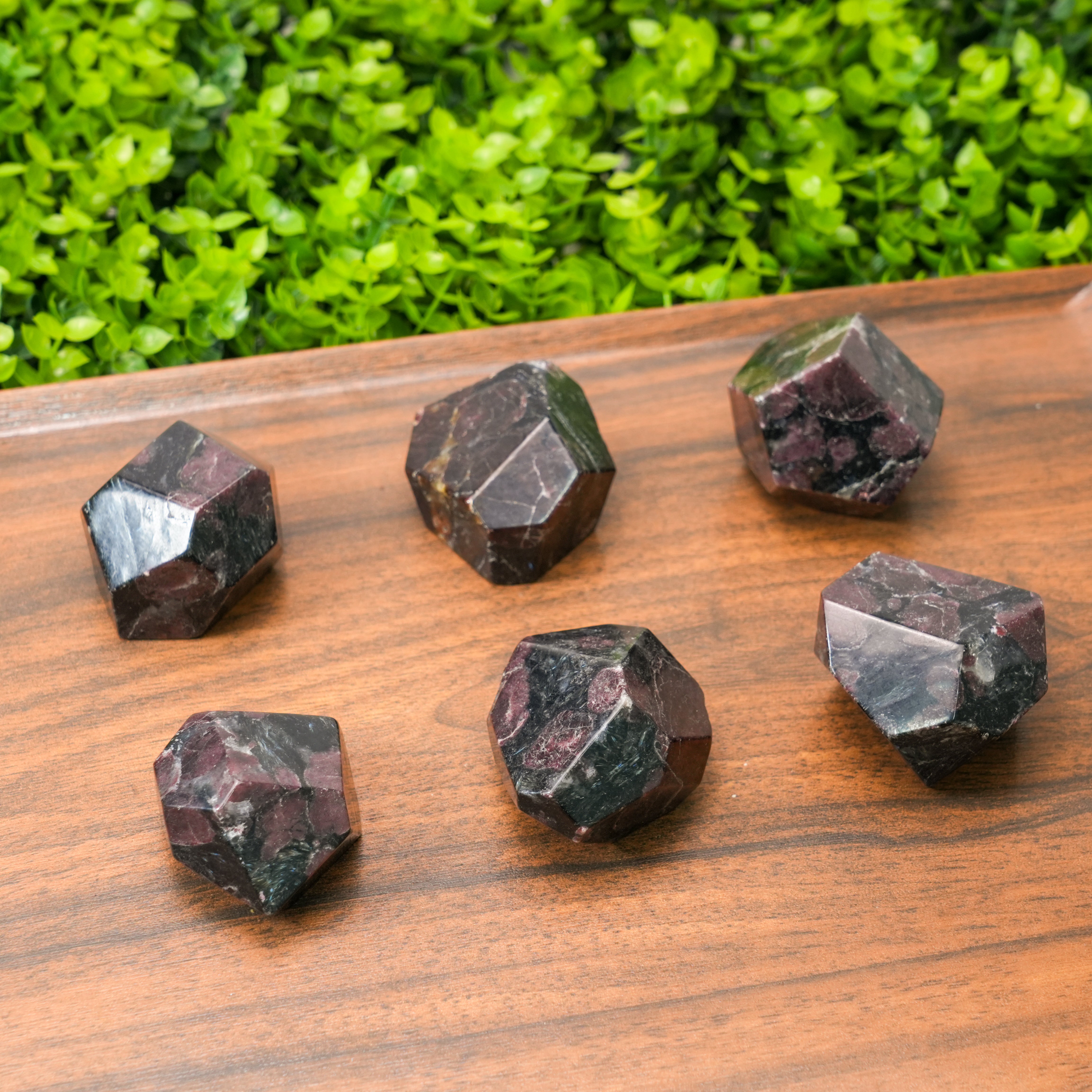 Natural Garnet Freeform Sculpture Polished Deep Red Crystal for Passion & Grounded Strength