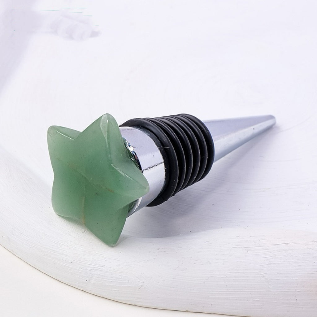 Natural Crystal Star Red Wine Stopper