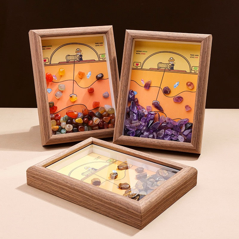 Natural Crystal Gravel Photo Frame Ornament