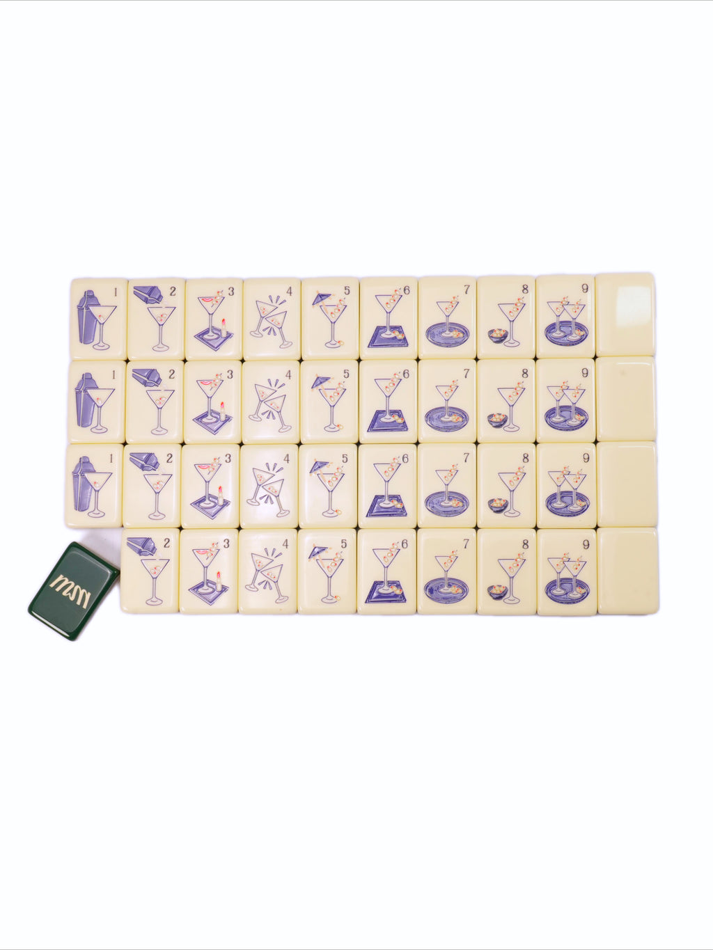 Paris Tower Mahjong Tile Set