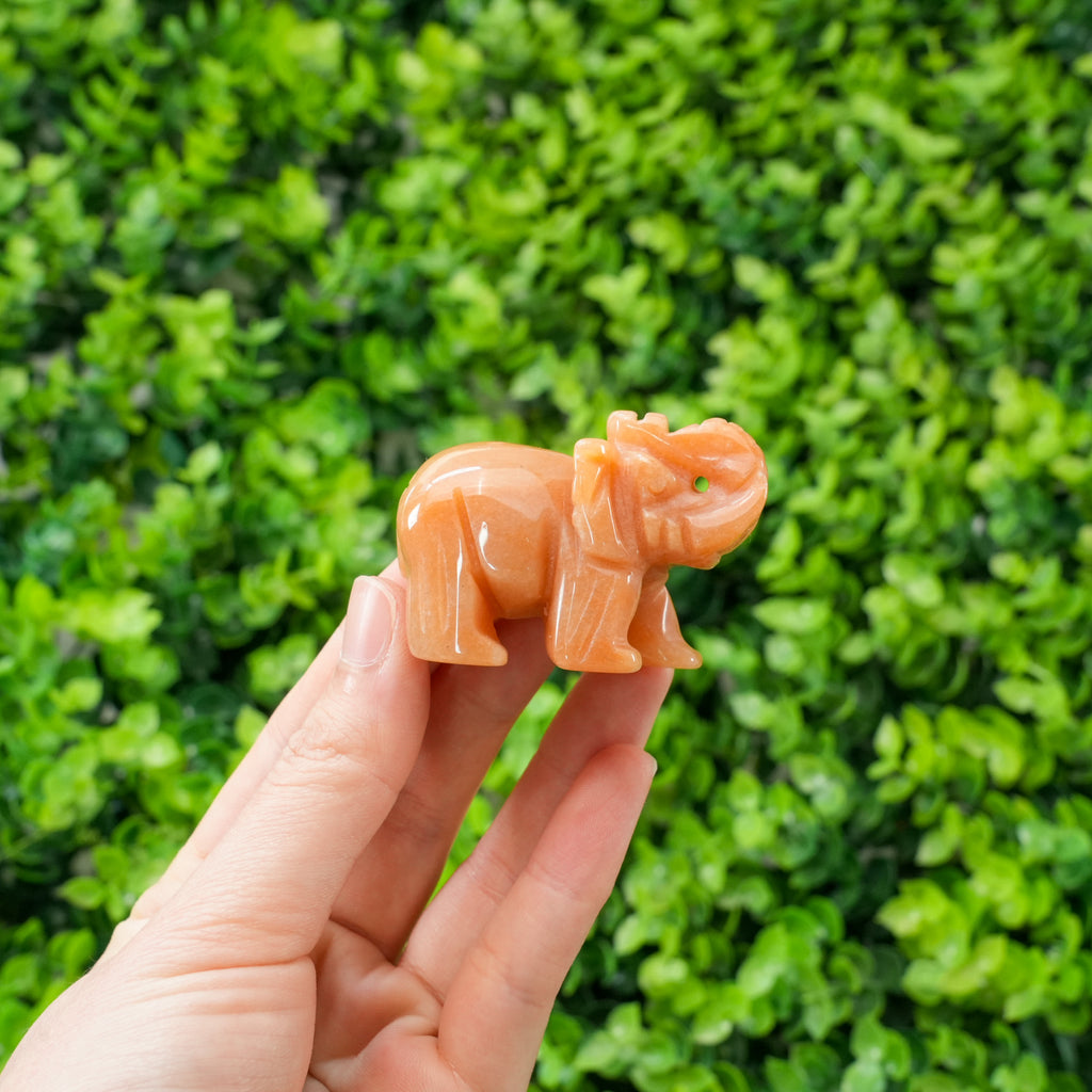 Mixed Crystal Elephant Carving – Lucky Charm for Prosperity & Protection
