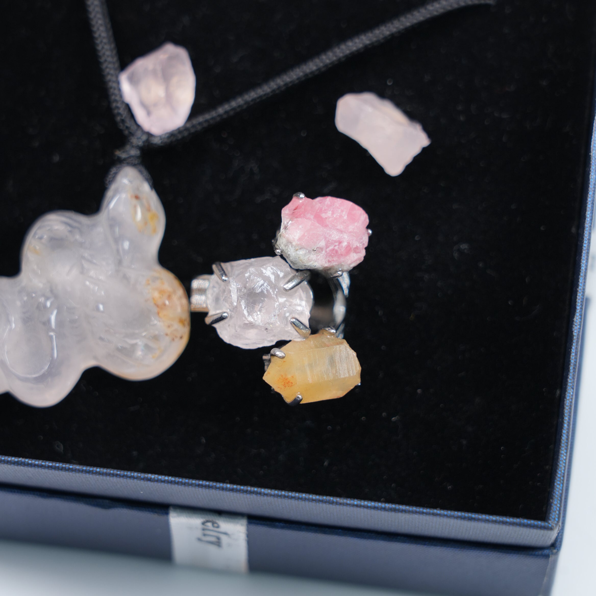 Crystal Jewelry Set - Necklace, Earrings & Ring 3-in-1