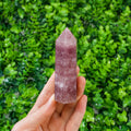 Strawberry Quartz Crystal Point Tower | Polished Single Terminated Wand for Emotional Healing, Self‑Love Energy & Home Spiritual Decor | Meditation Crystal Gift