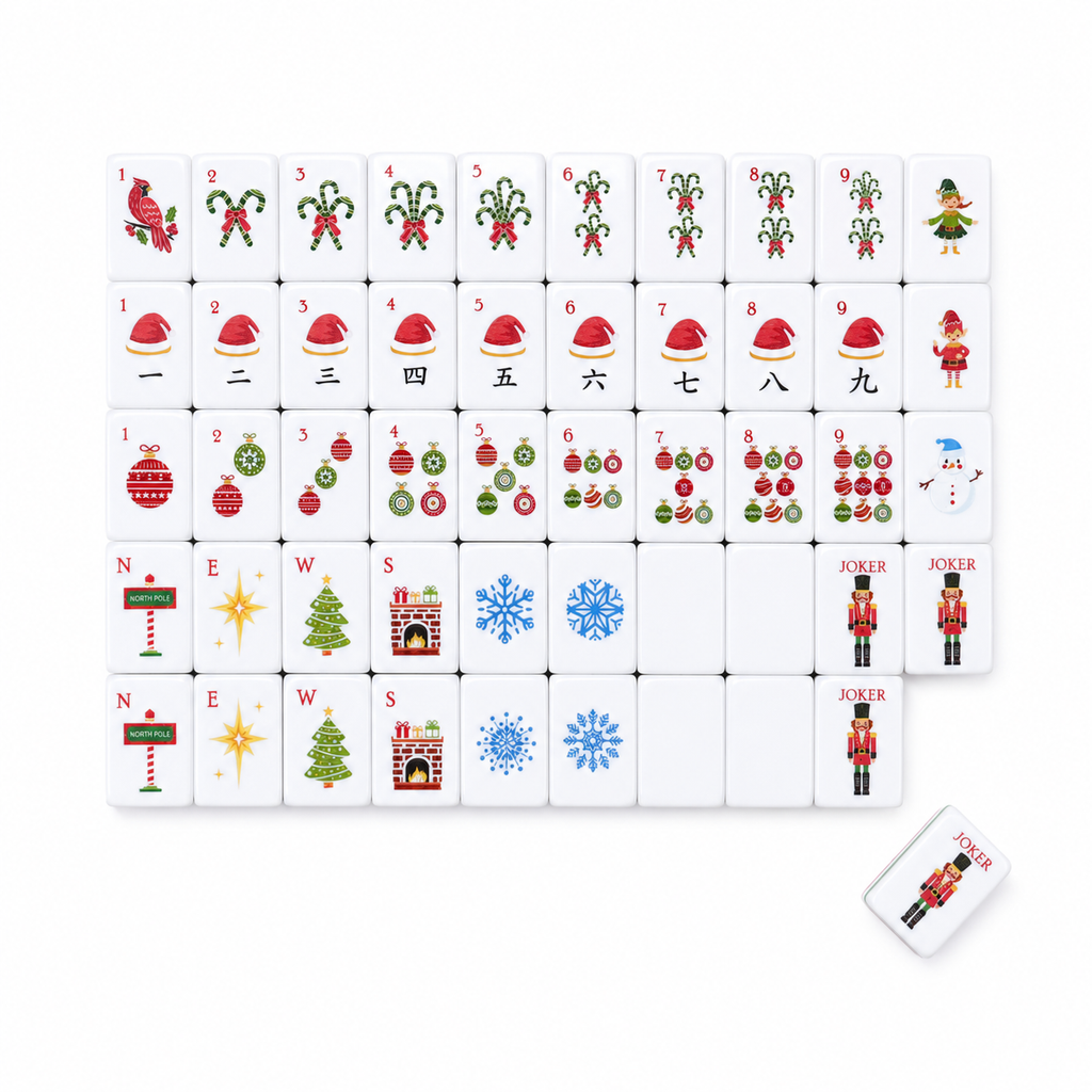 Pink Tiger Mahjong Set