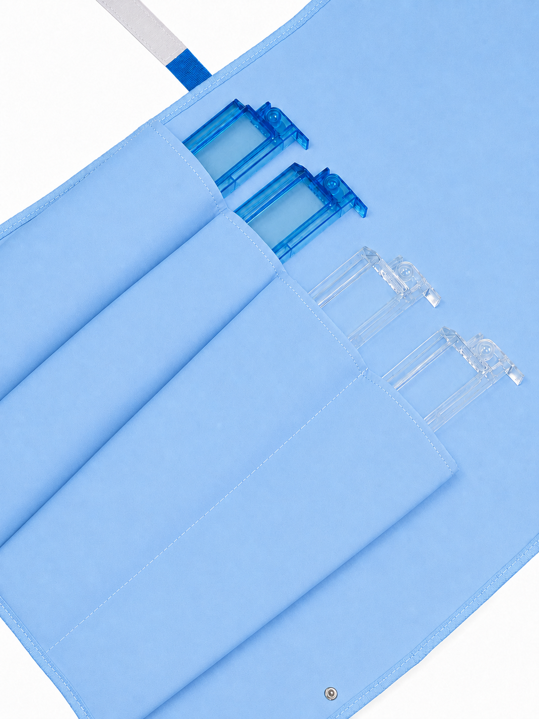 Roll-Up Mahjong Rack Storage Bag-blue
