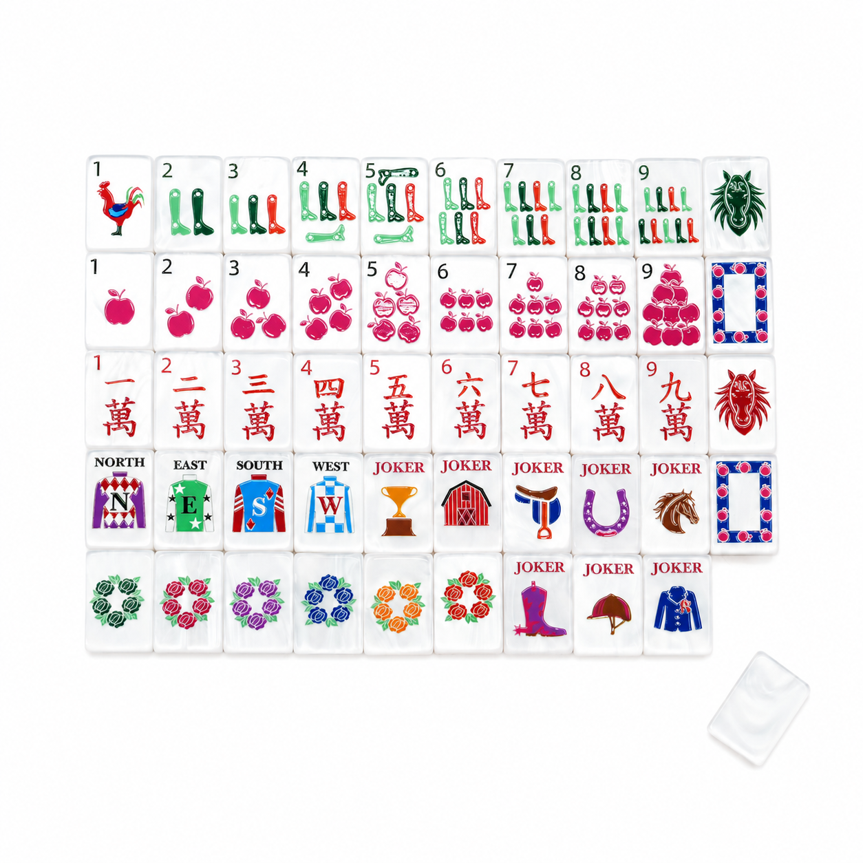 Ribbon Garden Mahjong Set