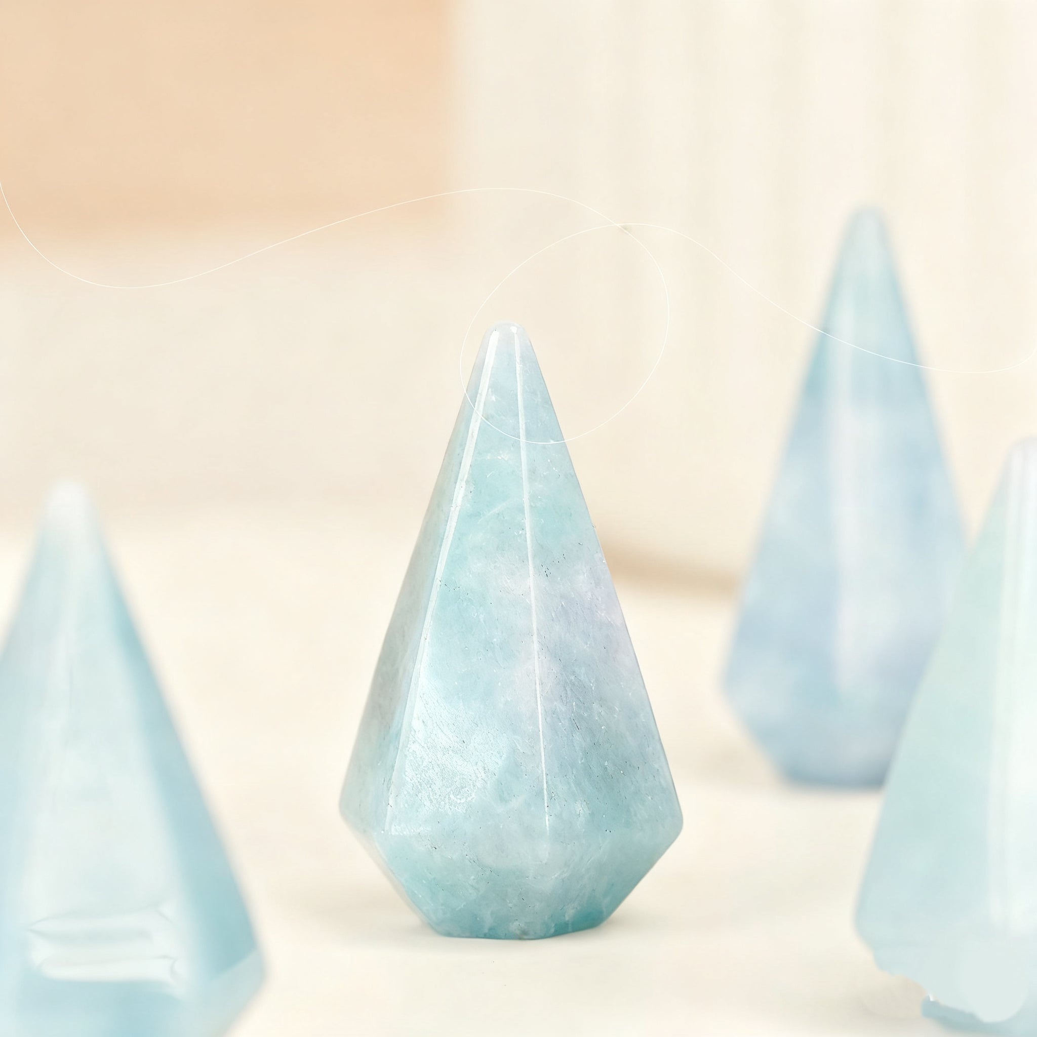 Aquamarine Hexagonal Pyramid