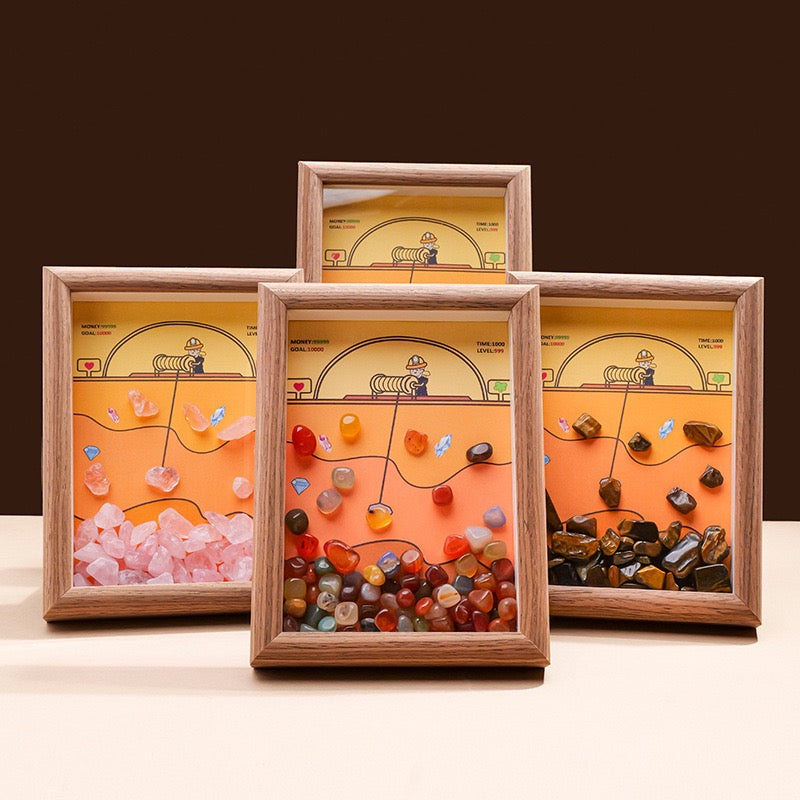 Natural Crystal Gravel Photo Frame Ornament