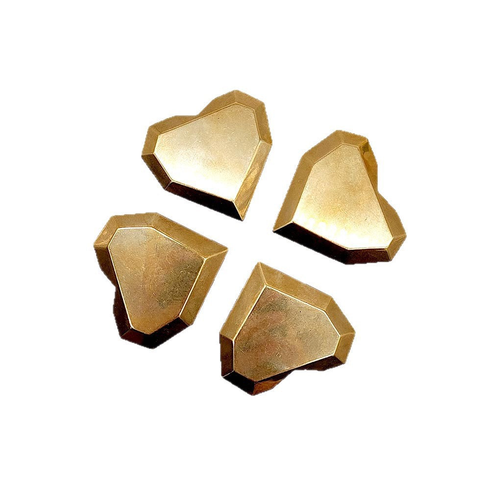 Natural Pyrite Iron Ore Cut Heart