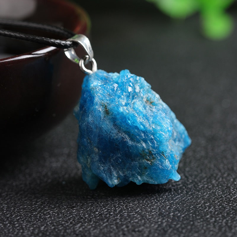 Blue Apatite Stone Pendant