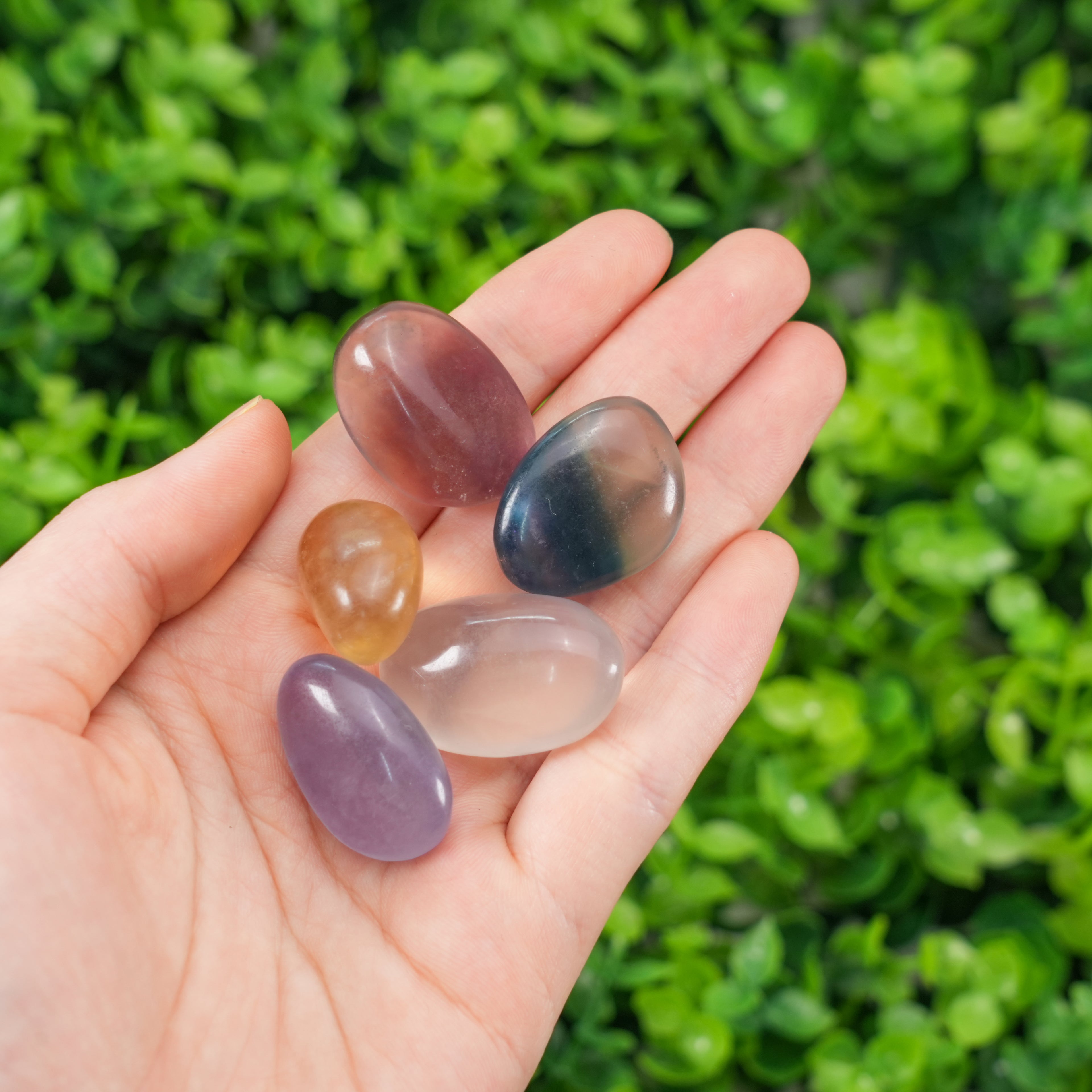 Candy Fluorite Tumbled Stones | Natural Colorful Gemstones for Healing, Collection & Decoration