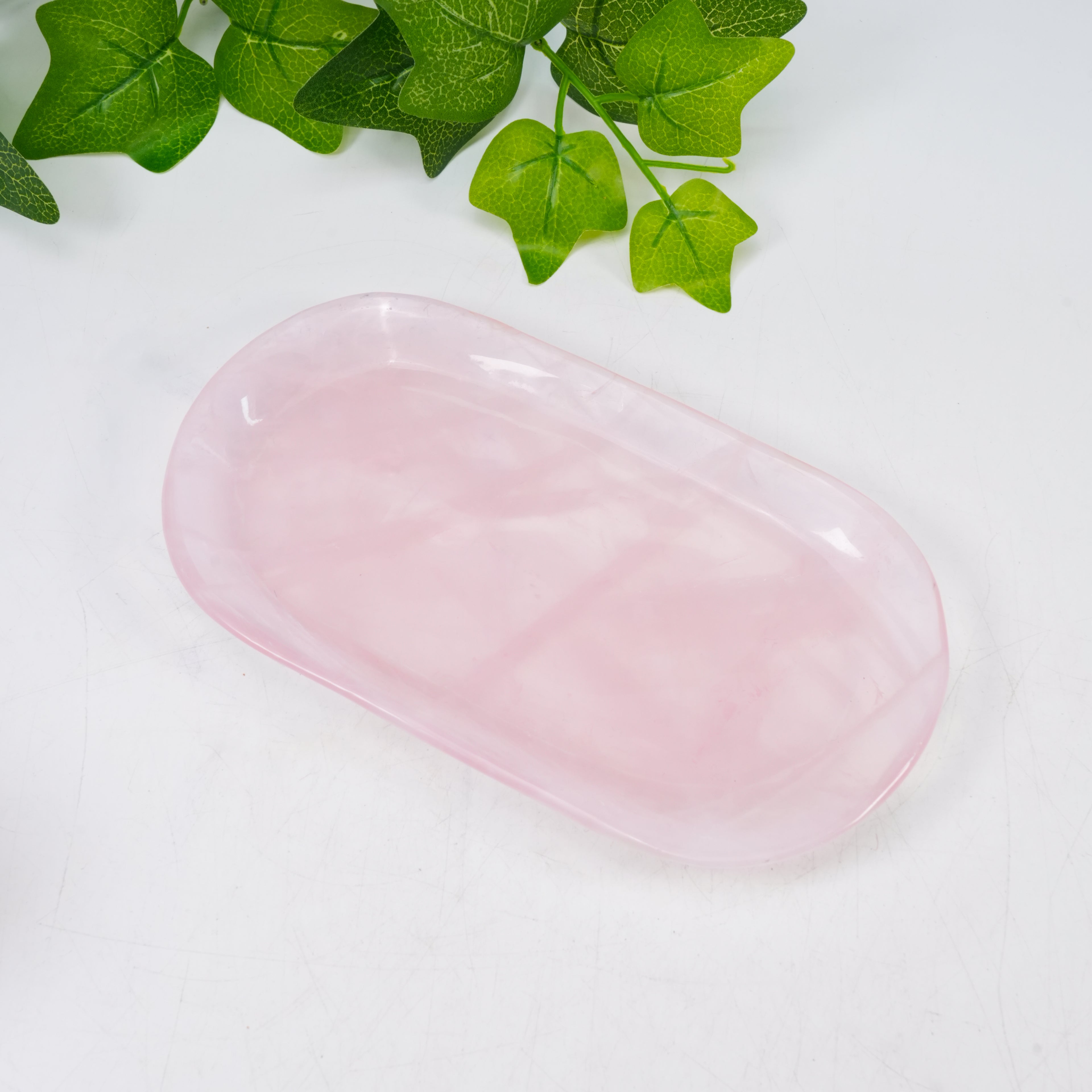 Natural Rose Quartz Heart Shaped Couple Cup Set With Saucer | Hand Carved Healing Crystal Drinkware, Unique Love Gift