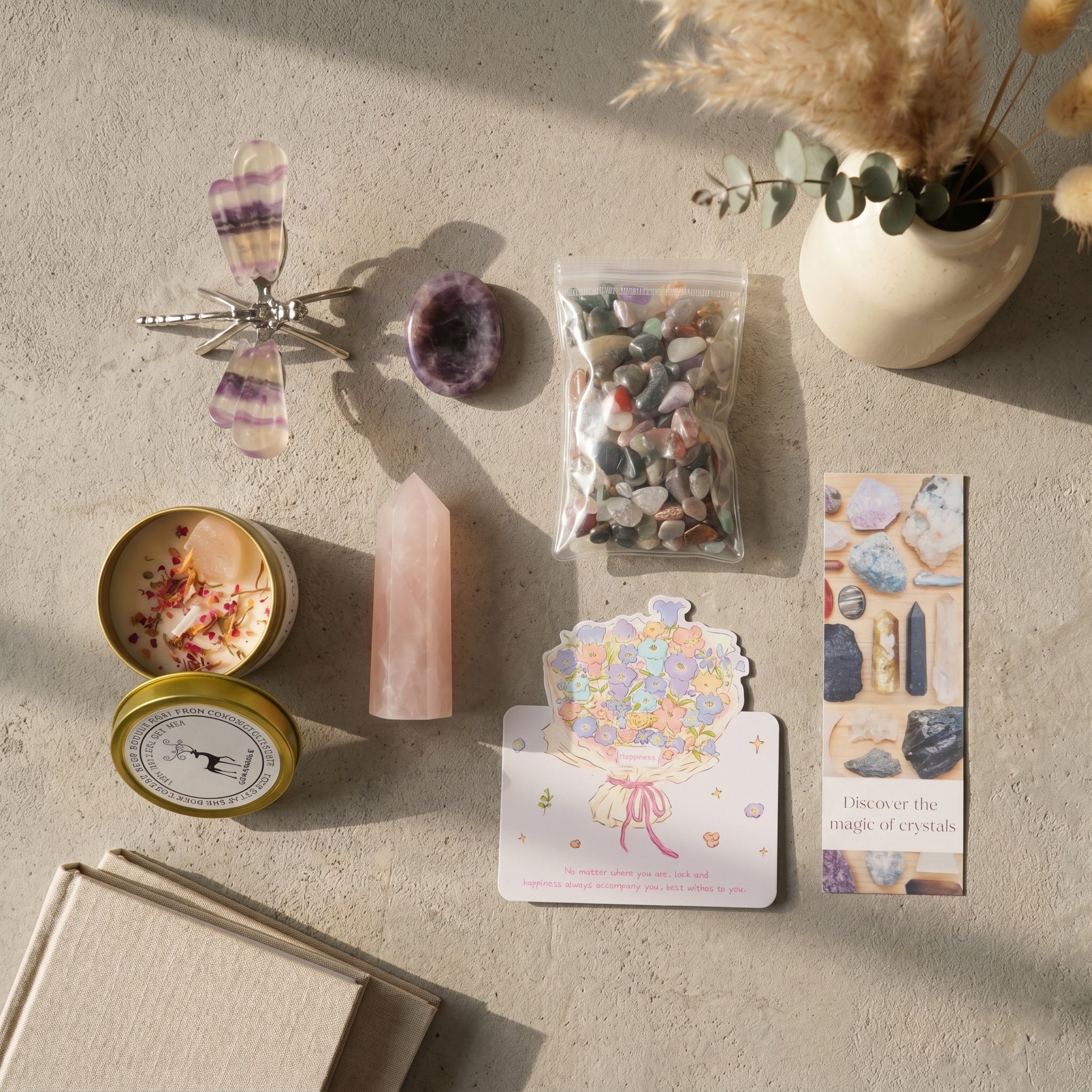 Crystal & Scented Candle Gift Box