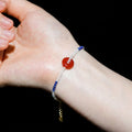 Red Jasper Peace Buckle Handmade Bracelet